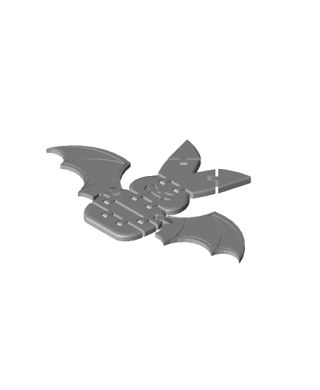 Halloween Peep Bat v2 w/Flexi Wings 3d model
