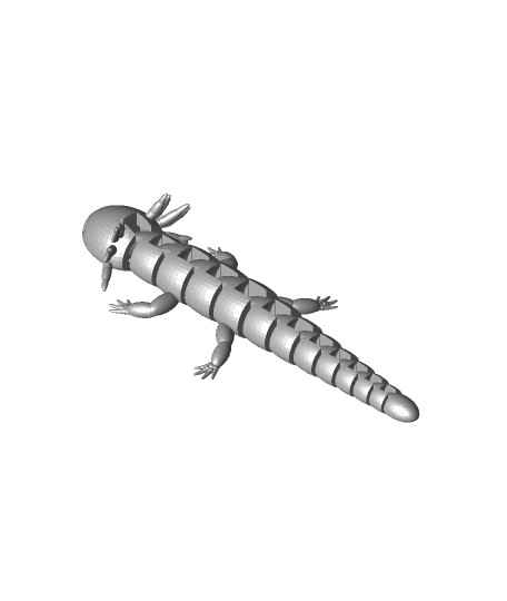Articulated Axolotl v2.stl 3d model