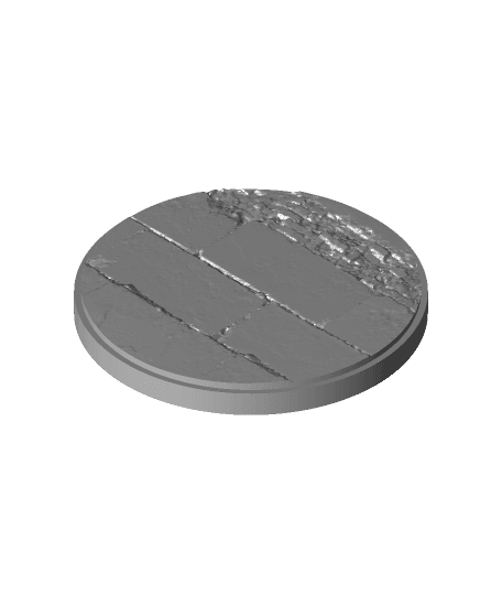27mm_Base_Broken_Concrete.stl 3d model
