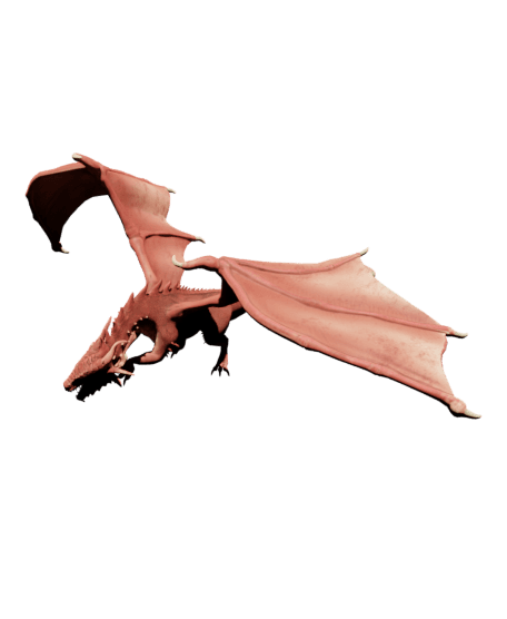Red dragon 3d model