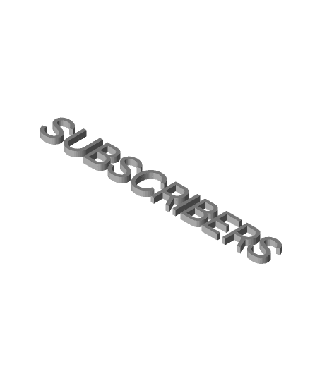 3DParts4U/youtube-subscribers-5-000/Subscribers.stl 3d model