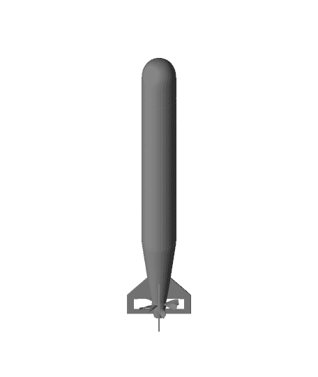 Modern Torpedo 3D Model 3d model
