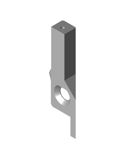 Ender 5 [Pro]/Ender 5 Brush Holder (M3 nut pocket brush lock).step 3d model