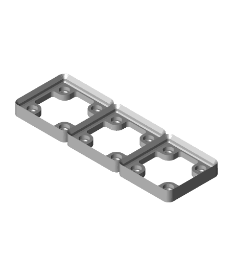 Base/Magnetic Frame - 1x3 - owletartspace.stl 3d model