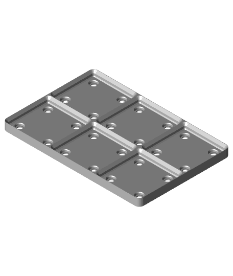 Base/Minimal Magnetic Baseplate - 2x3 - jools.stl 3d model