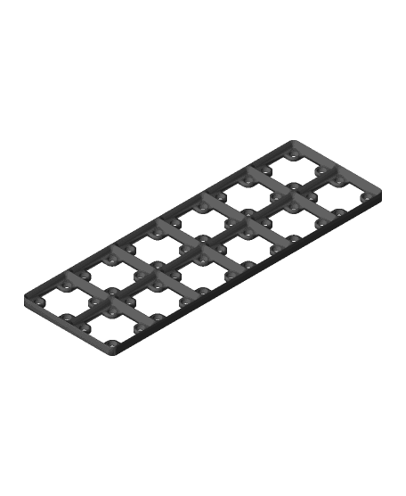 Gridfinity_Magnet_Light_Baseplate_(Press_Fit_Magnets_Remix)/gridfinity_magnet_light_baseplate_2x6_press_fit_magnets_remix.3mf 3d model