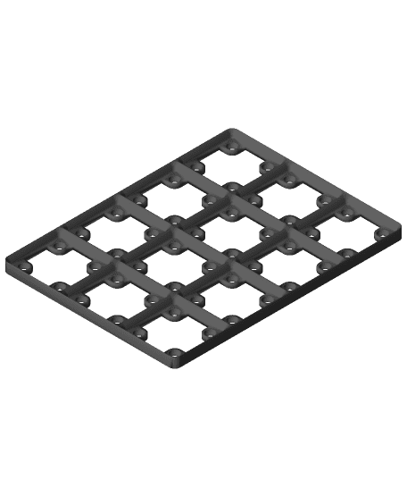 Gridfinity_Magnet_Light_Baseplate_(Press_Fit_Magnets_Remix)/gridfinity_magnet_light_baseplate_3x4_press_fit_magnets_remix.3mf 3d model