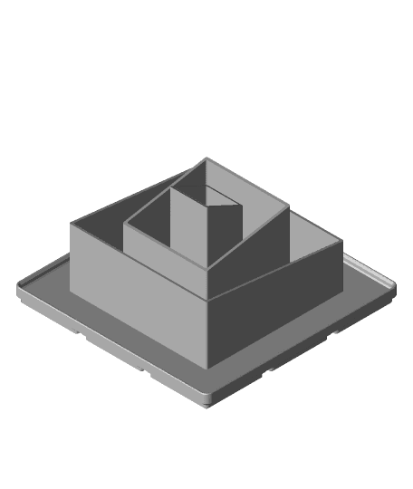 Gridfinity | Ziggurat Storage Bin 3d model