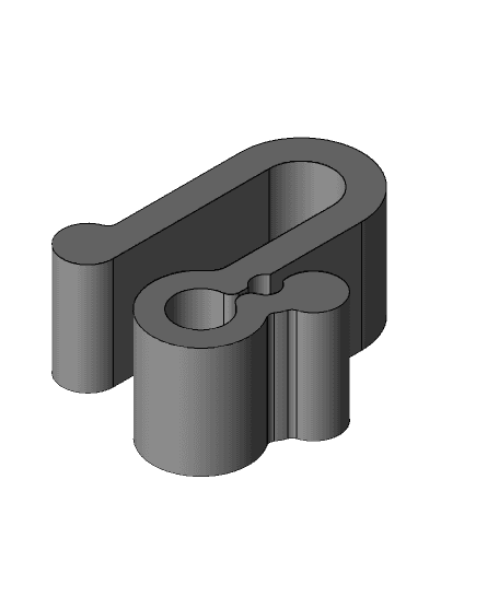 Filament clip for Bambu Lab spool 0.4mm Nozzle.step 3d model