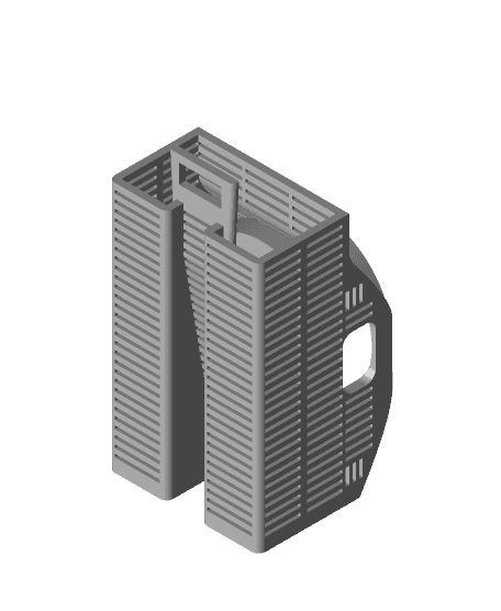 Hygrometer Desiccant Box Bambu AMS - Fix for Fins in Center.stl 3d model