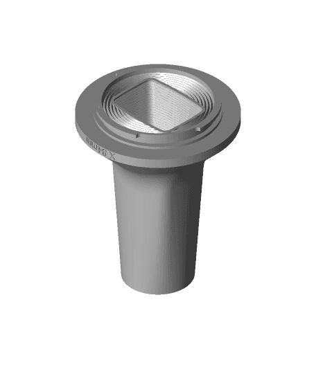 Microscope adapters/RMS to Fujifilm X Adapter - Crop - 84mm.stl 3d model