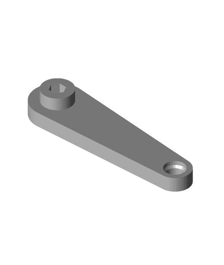 Rotary handle - twist grip - main body with hexagon.stl 3d model