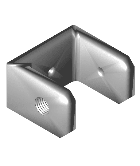 Table clamp with hex pockets.3MF 3d model