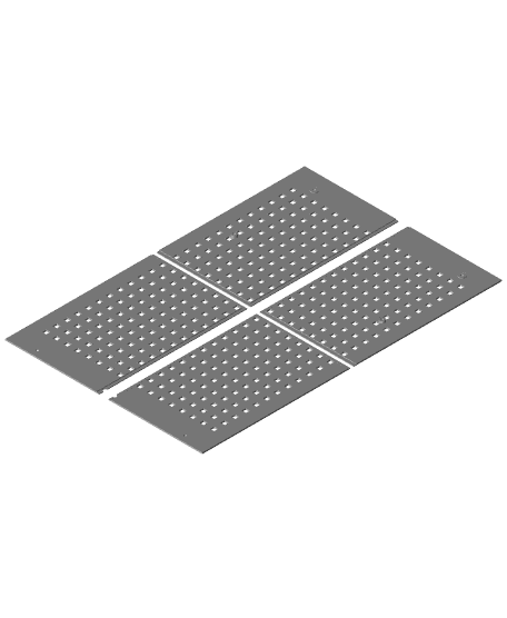 Minimal Shell Pegboard Panel Left v2.stl 3d model