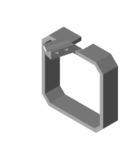 X-Cable Holder 15 degree.stl 3d model