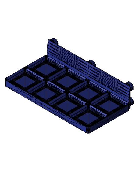 6x3-gridfinity-baseplate-for-multiboard-octagonal-wall-organizer-v9.step 3d model