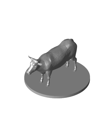 Cow for Tabletop Gaming 3d model