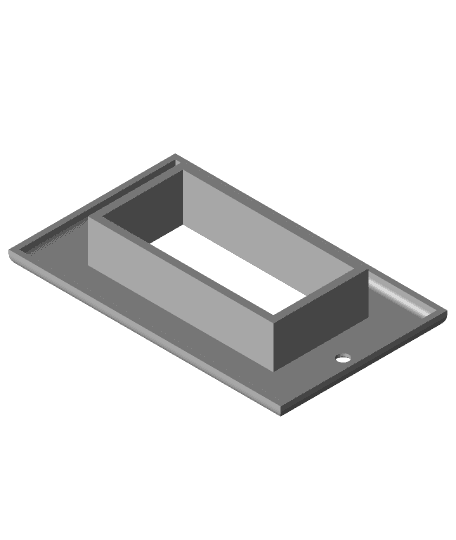 Cable Management - Wall Recessed Plate 3d model