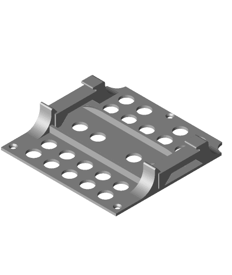 IMST ic880a ch2i pcb board holder for DIN rail (DIN rail mount) DIN-Schiene 3d model
