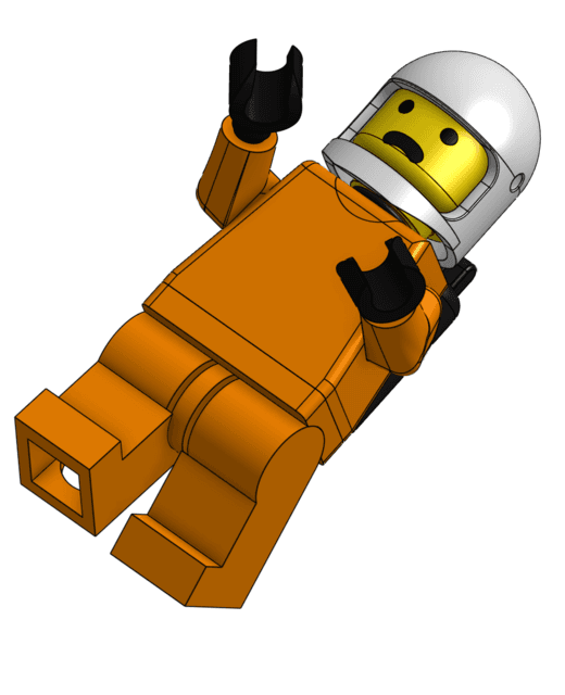 Space Lego Man 3d model