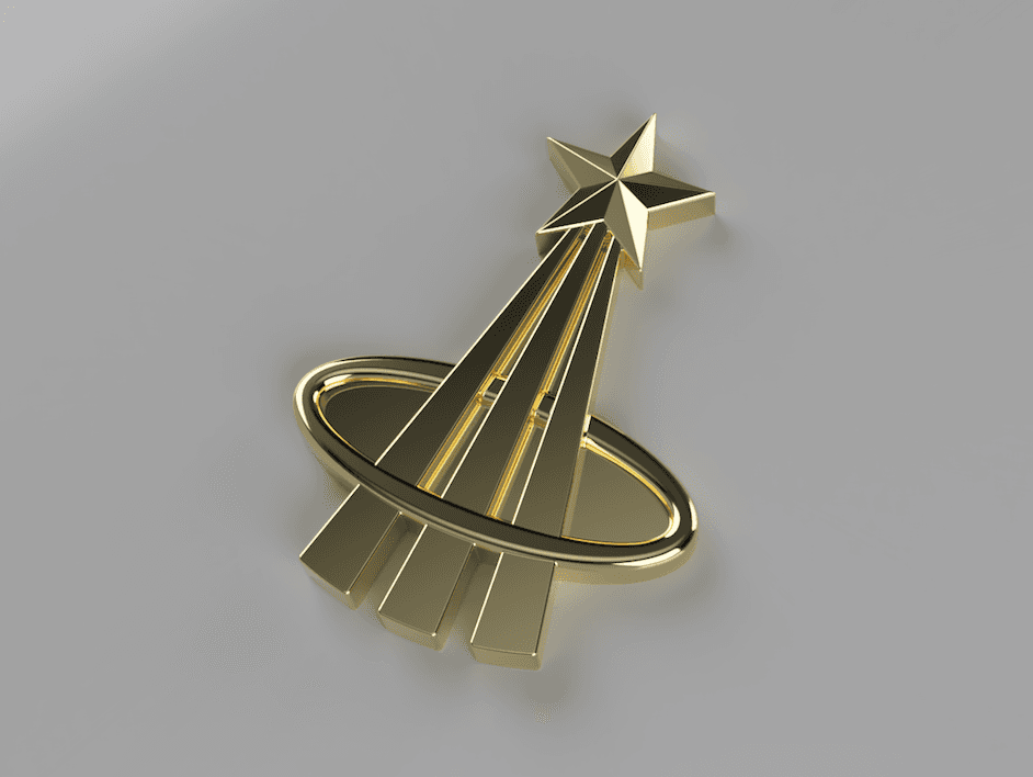NASA Astronaut pin 3d model