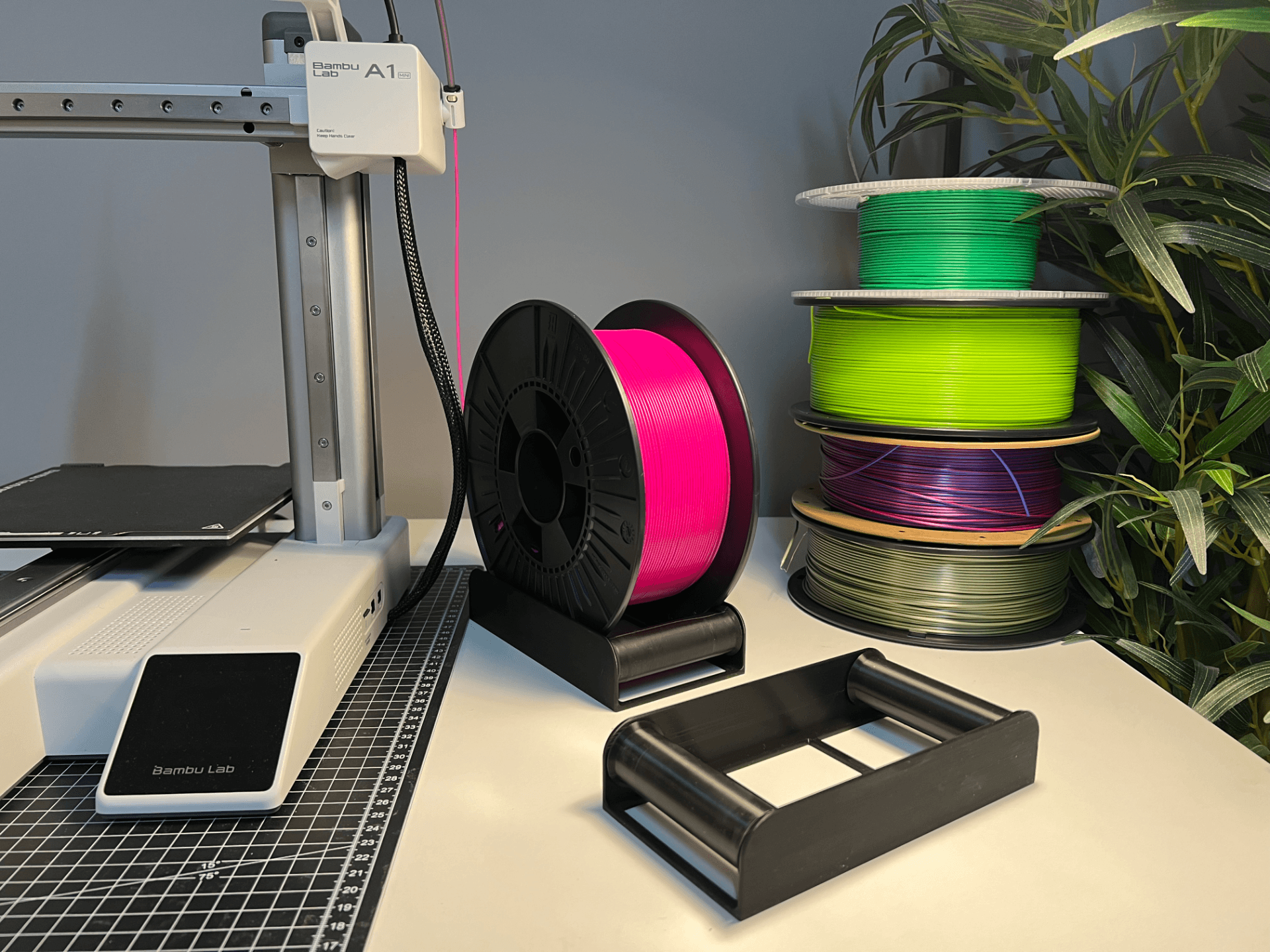 Universal Spool Holder for your filament - For Bambu Lab A1, A1, P1P, P1S and X1 Carbon and more 3d model