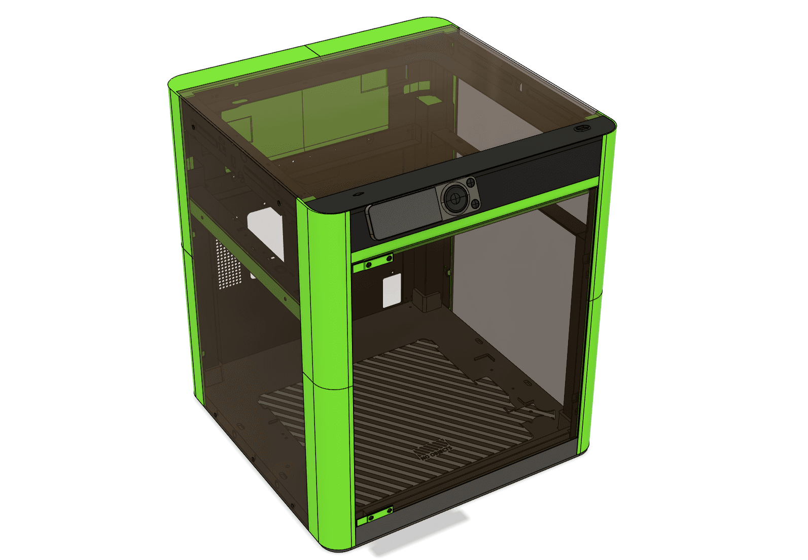 Bambu Lab P1P "Minimal" Enclosure + X1 Door 3d model