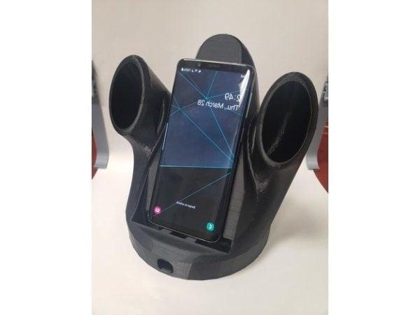 Printable Phone Stand Amplifier 3D Model 3d model