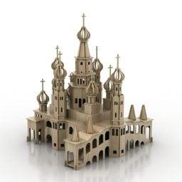 Russian Temple Architecture 3D Model 3d model
