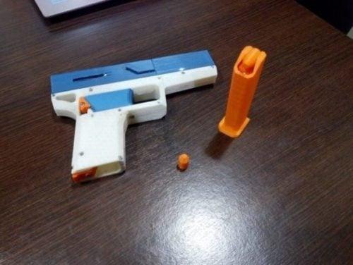 Toy Prop Gun Printable 3D Model 3d model