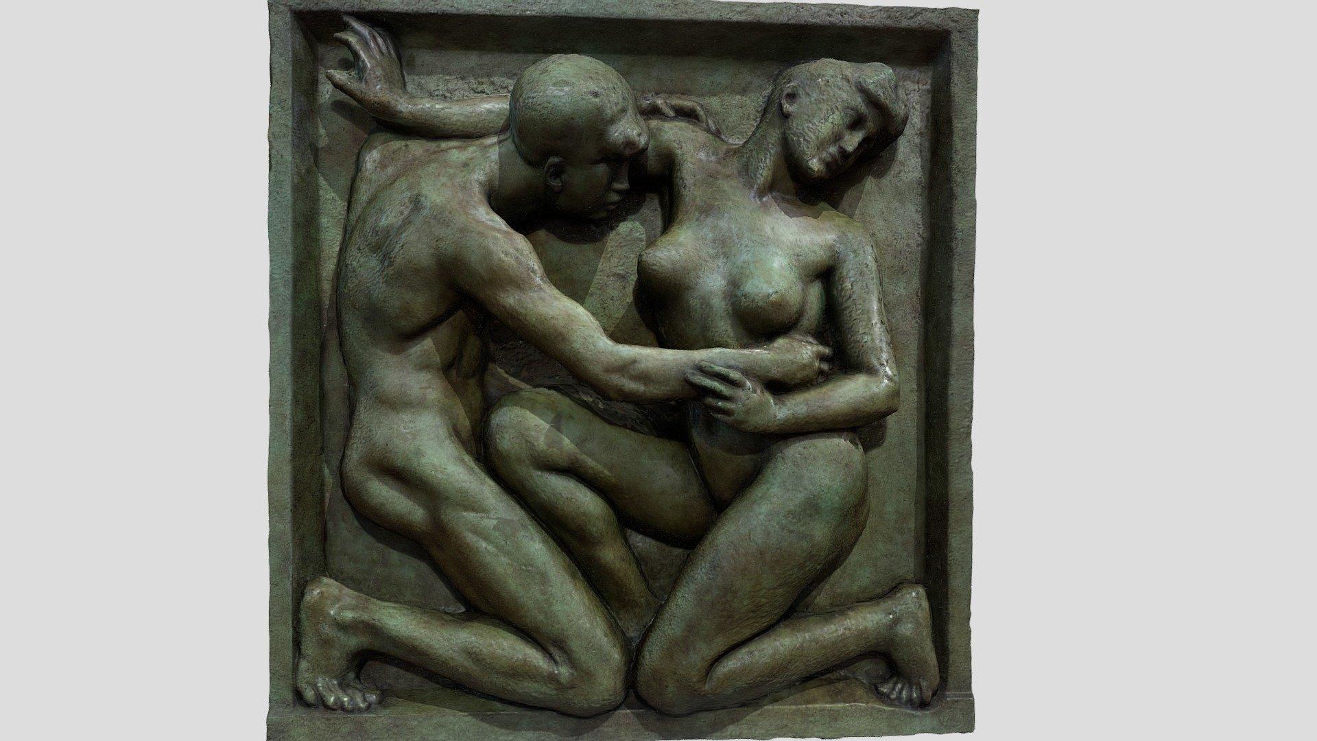 Bas relief homme et femme by lesillusionsdigitales 3d model
