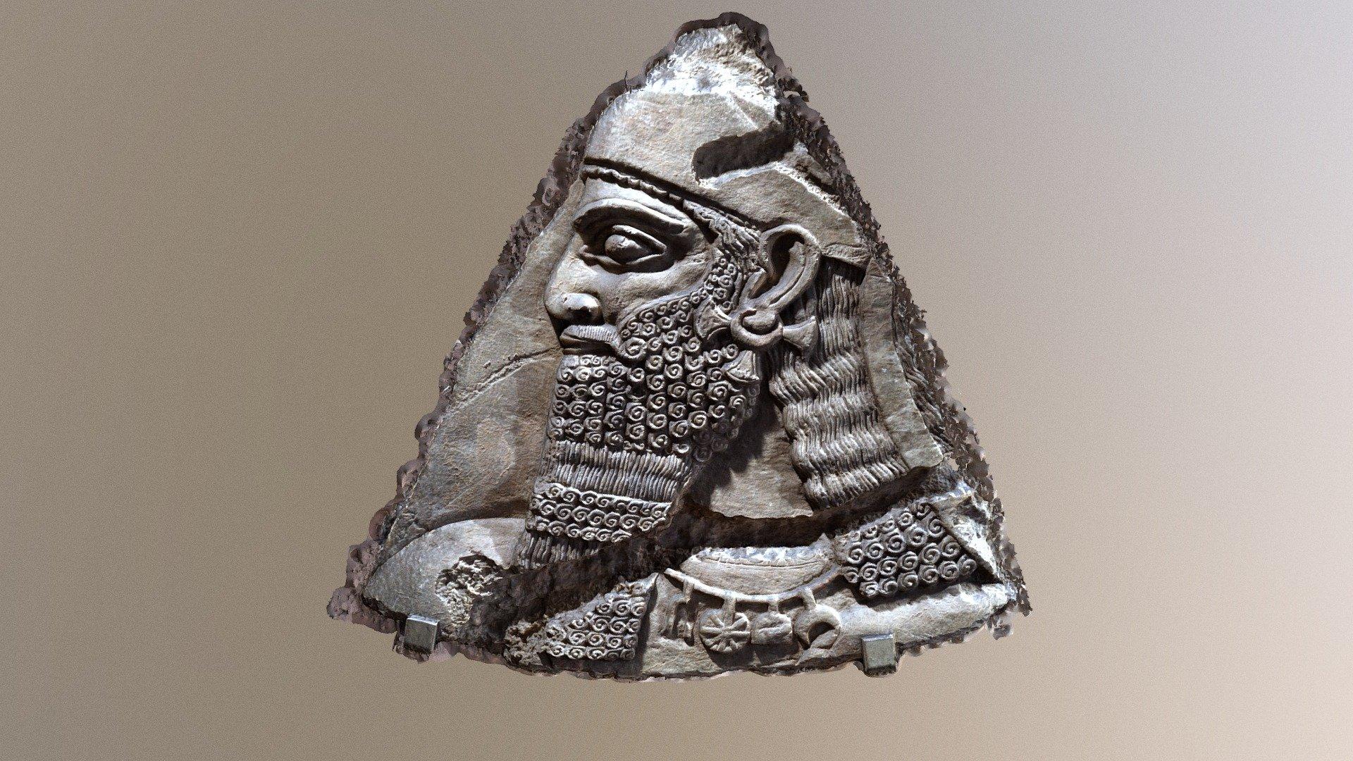 Assyrian relief fragment 3d model