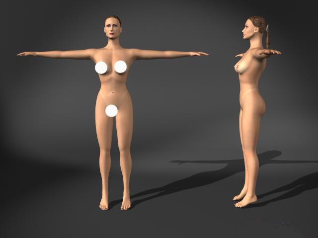 Woman nude 3D Model 3d model