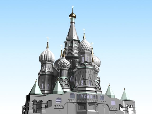 Moscow Kremlin architecture 3D Model 3d model