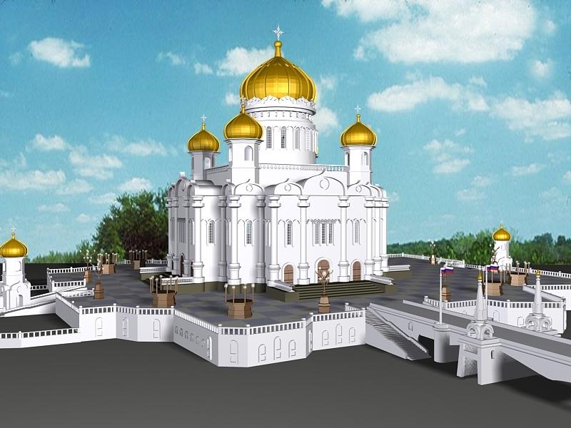 Mosque Architecture 3D Model 3d model