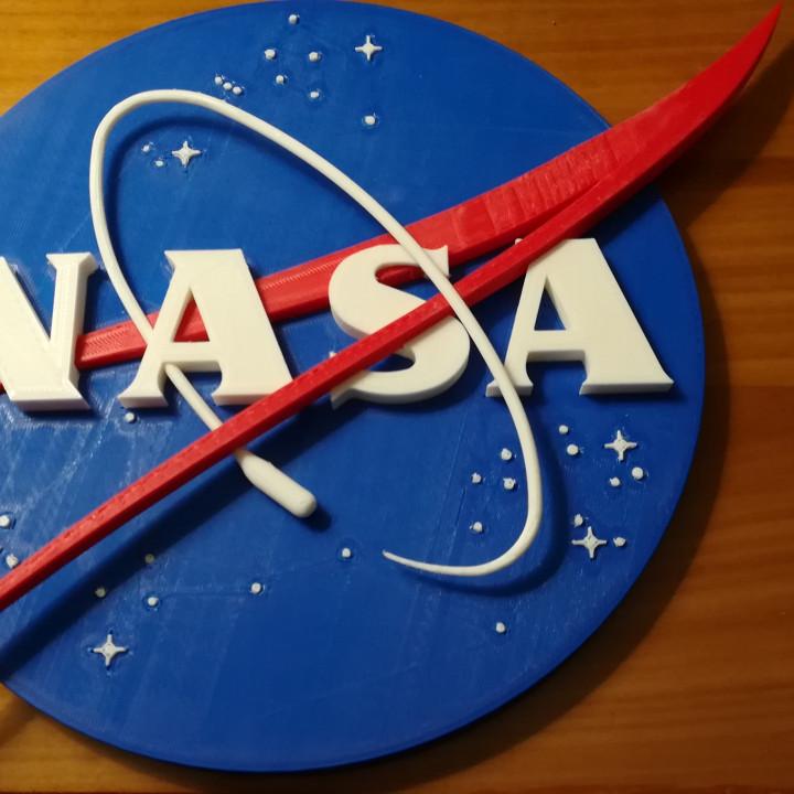 Logo Badge NASA 3d model