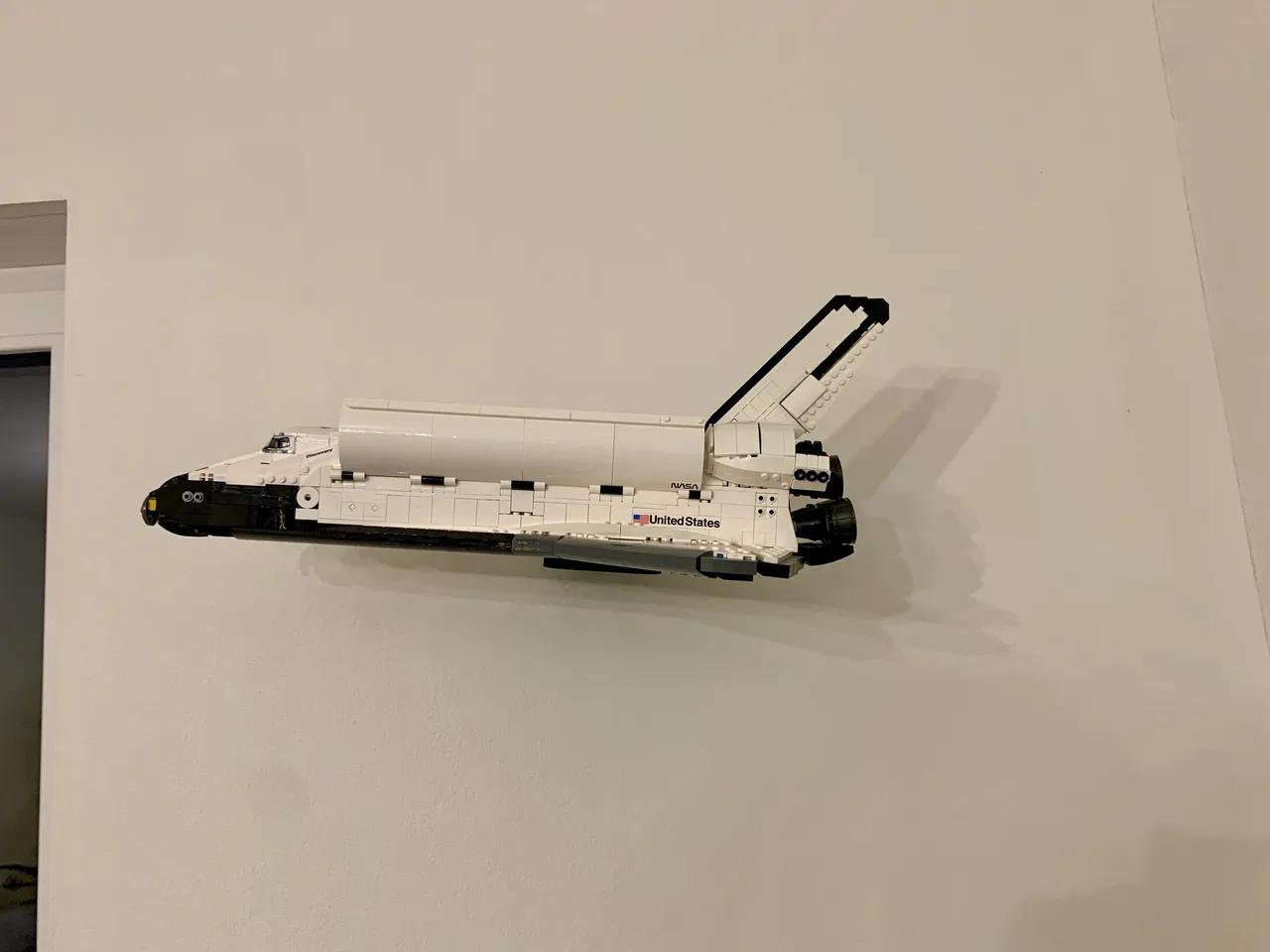 LEGO Discovery Space Shuttle Wall-mount - Without support 3d model