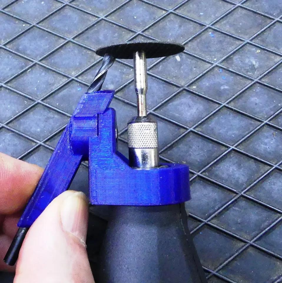 Drill Bit Sharpener for Dremel with Relief Angle 3d model