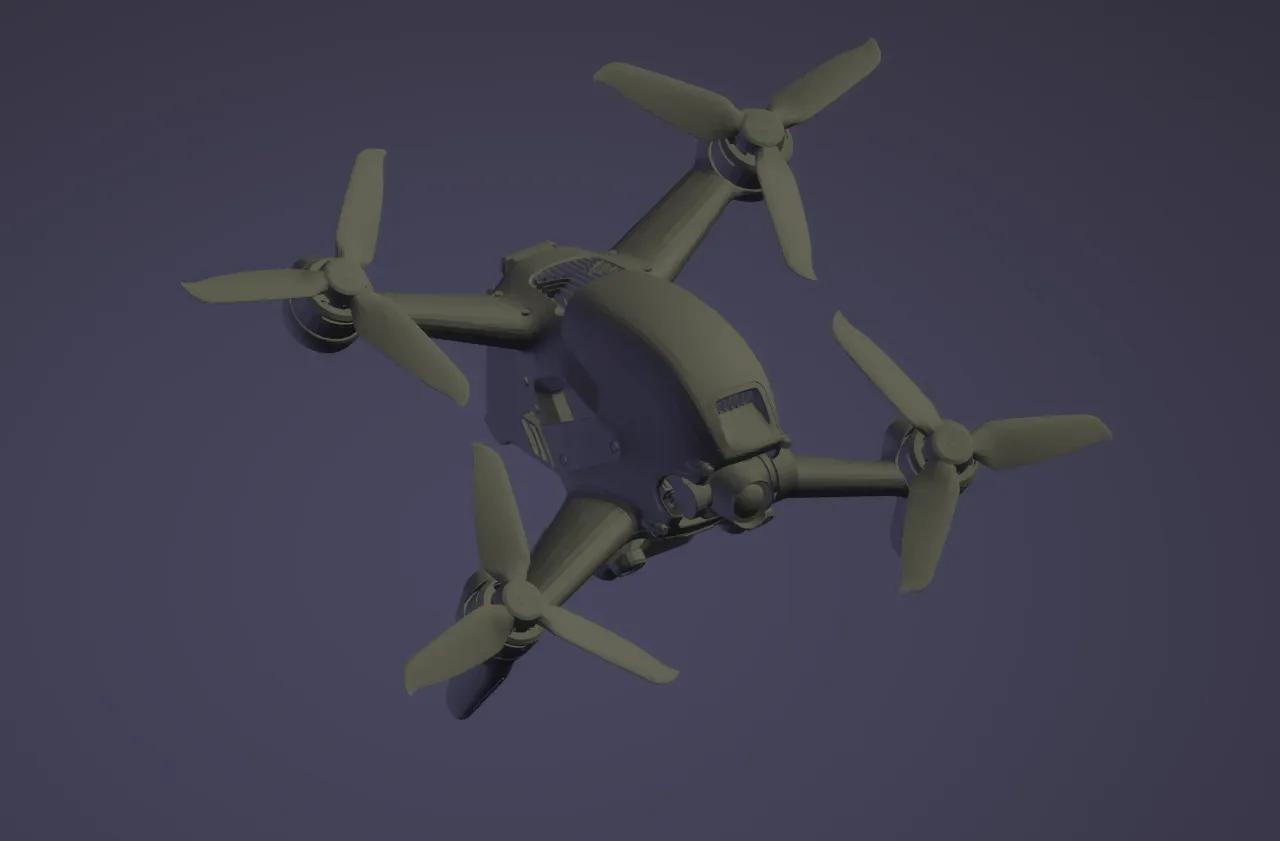 DJI fpv drone 3d model