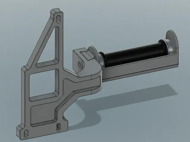 Bambu X1C side mount spool holder 3d model