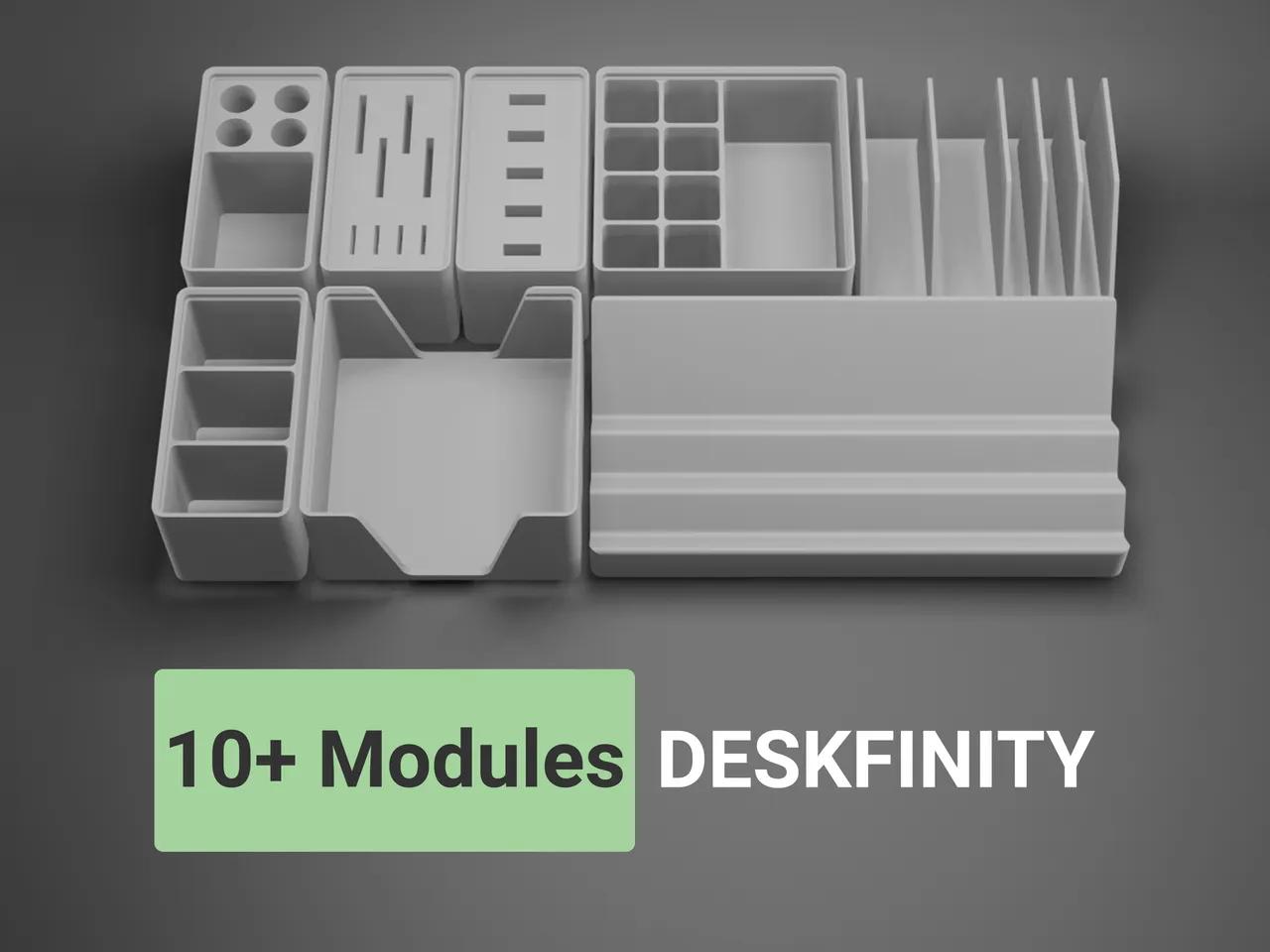 Gridfinity Desk Organizer System - Deskfinity 3d model