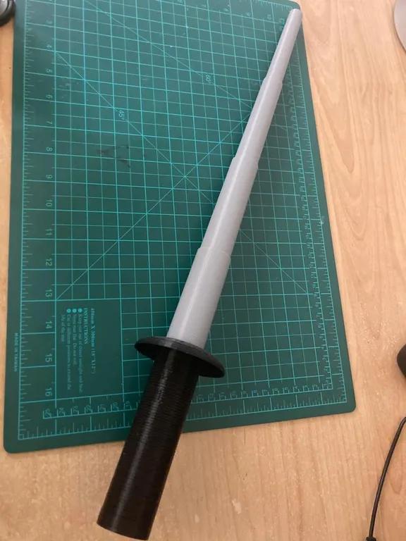 Collapsing sword for kids 3d model
