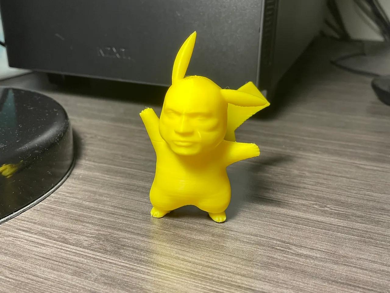 The Rock Pikachu 3d model