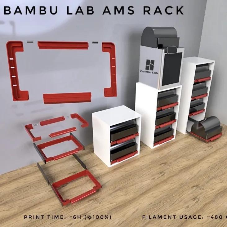 BAMBU LAB AMS RACK DRAWER SYSTEM 3d model