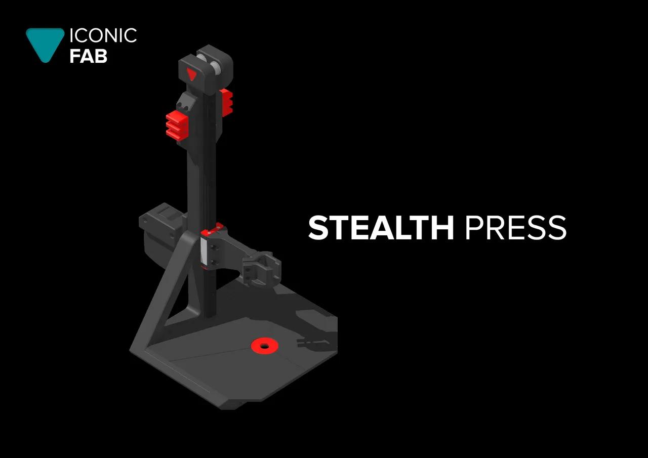 Stealth Press (Heat Set Insert Press) 3d model