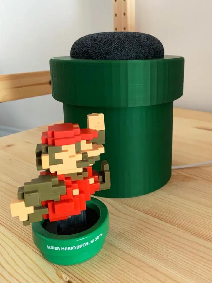 Google Mini - Mario warp pipe edition 3d model