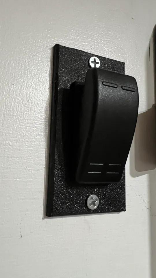 Single Marine Switch Plate Wall or Surface Mount with Recessed Screw 3d model