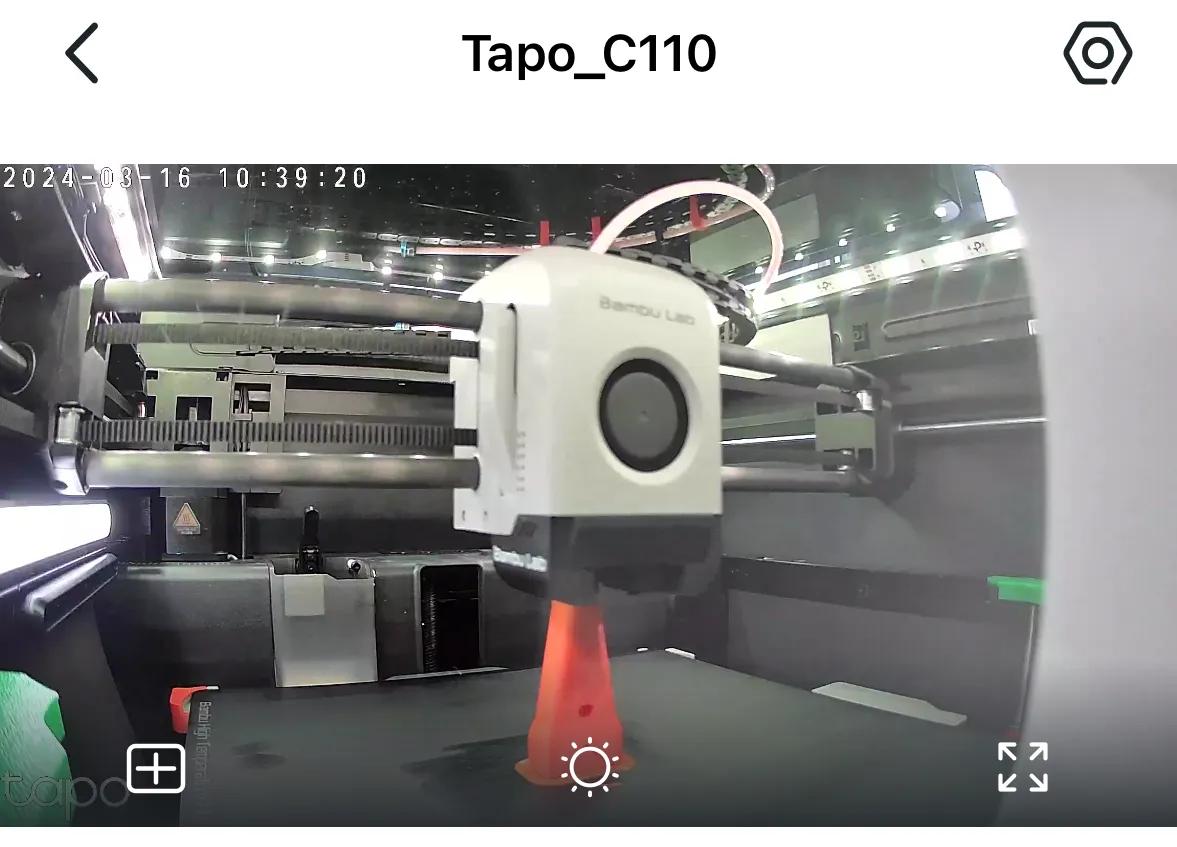 TPLink Tapo C110 Camera Mount -- Bambu Lab X1C/P1S 3d model