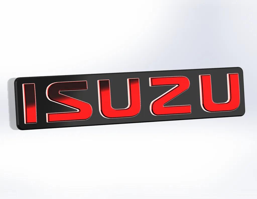 Isuzu 2012 - 2019 badge 3d model