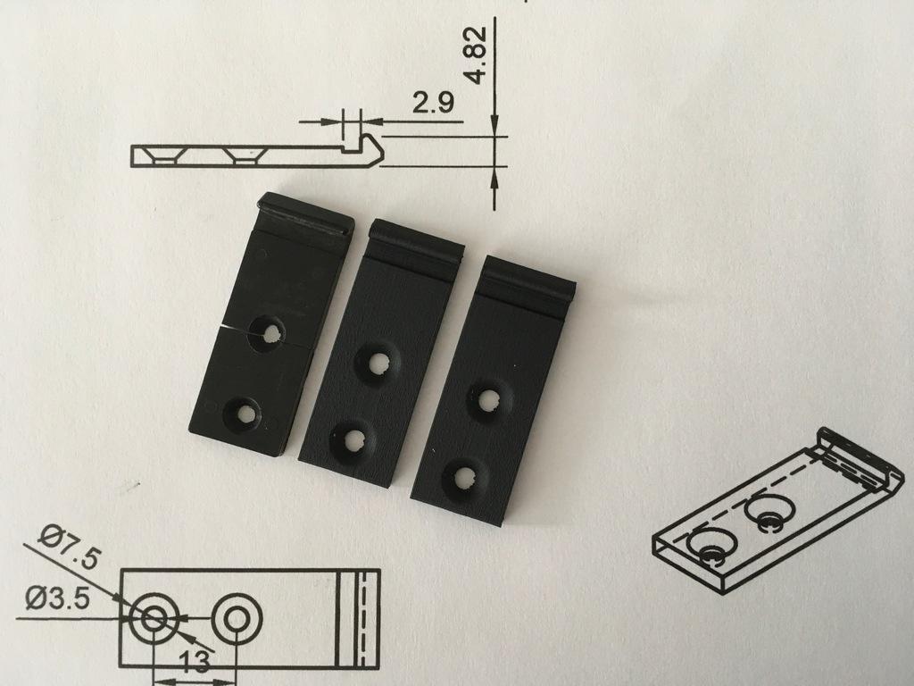 Dual P 42 Turntable hinge clip 3d model